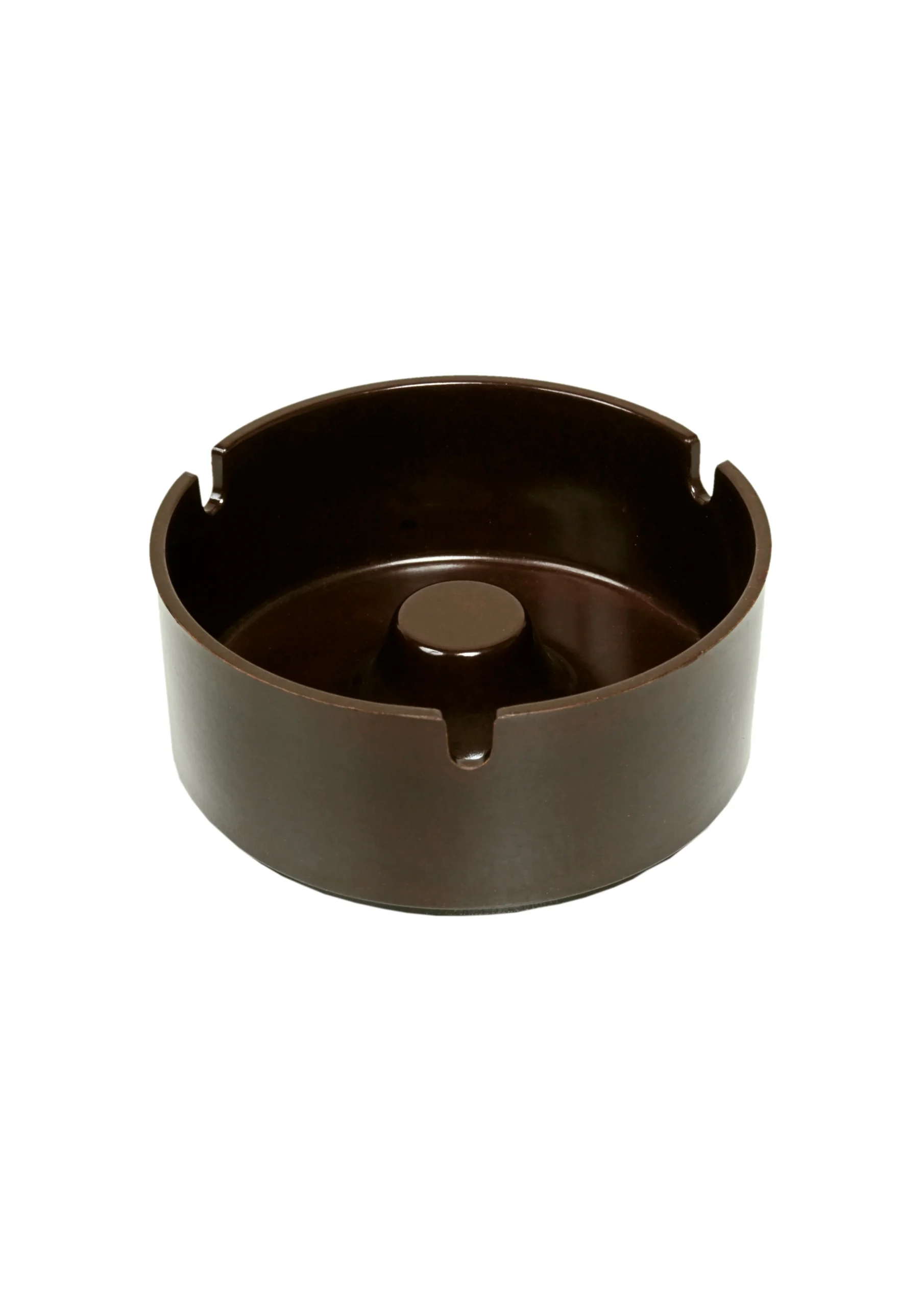 kouvelas round dark brown ashtray product code 0050C247