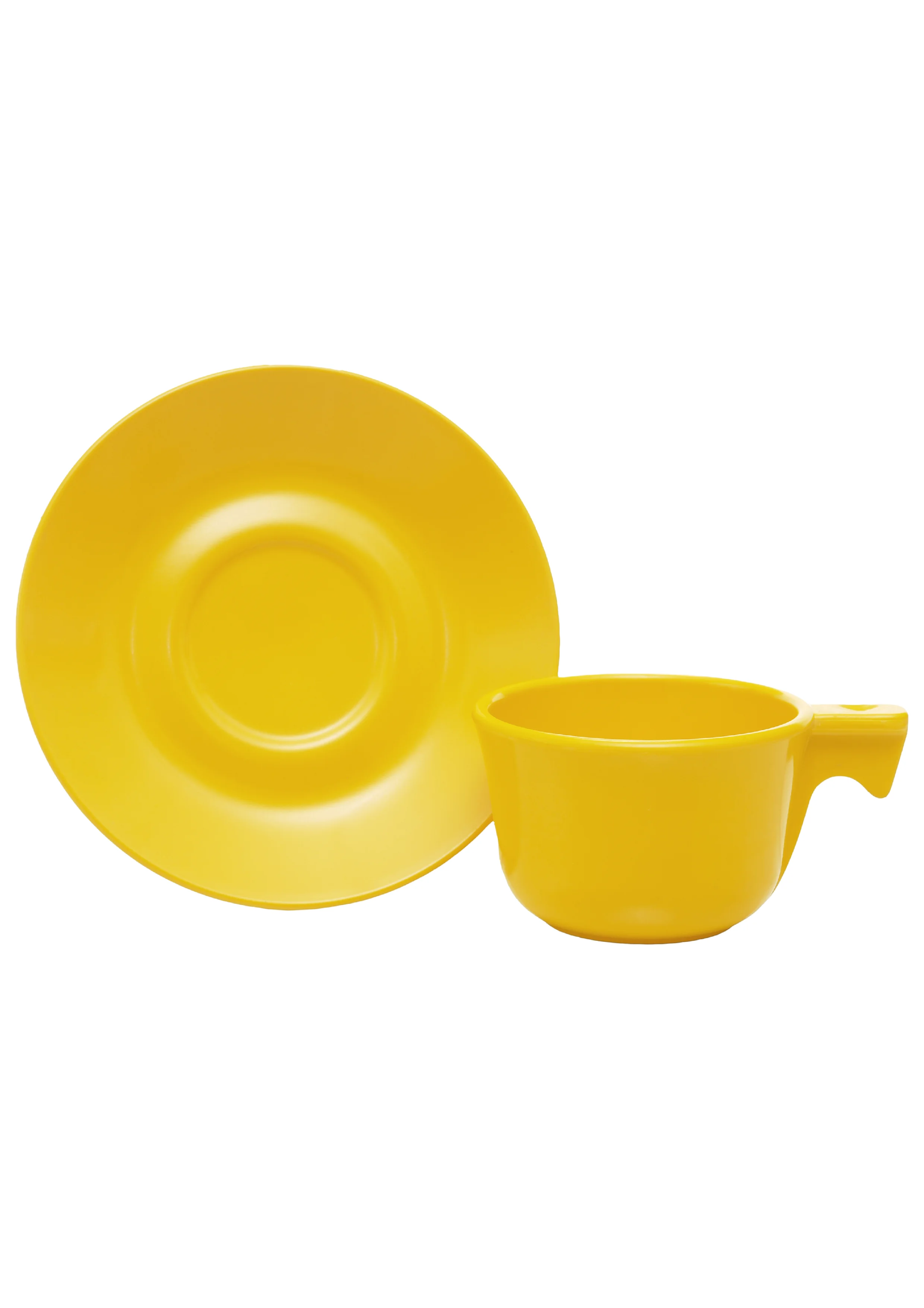 kouvelas yellow flat tea saucer product code 0024C45 & yellow tea cup product code 0024C46