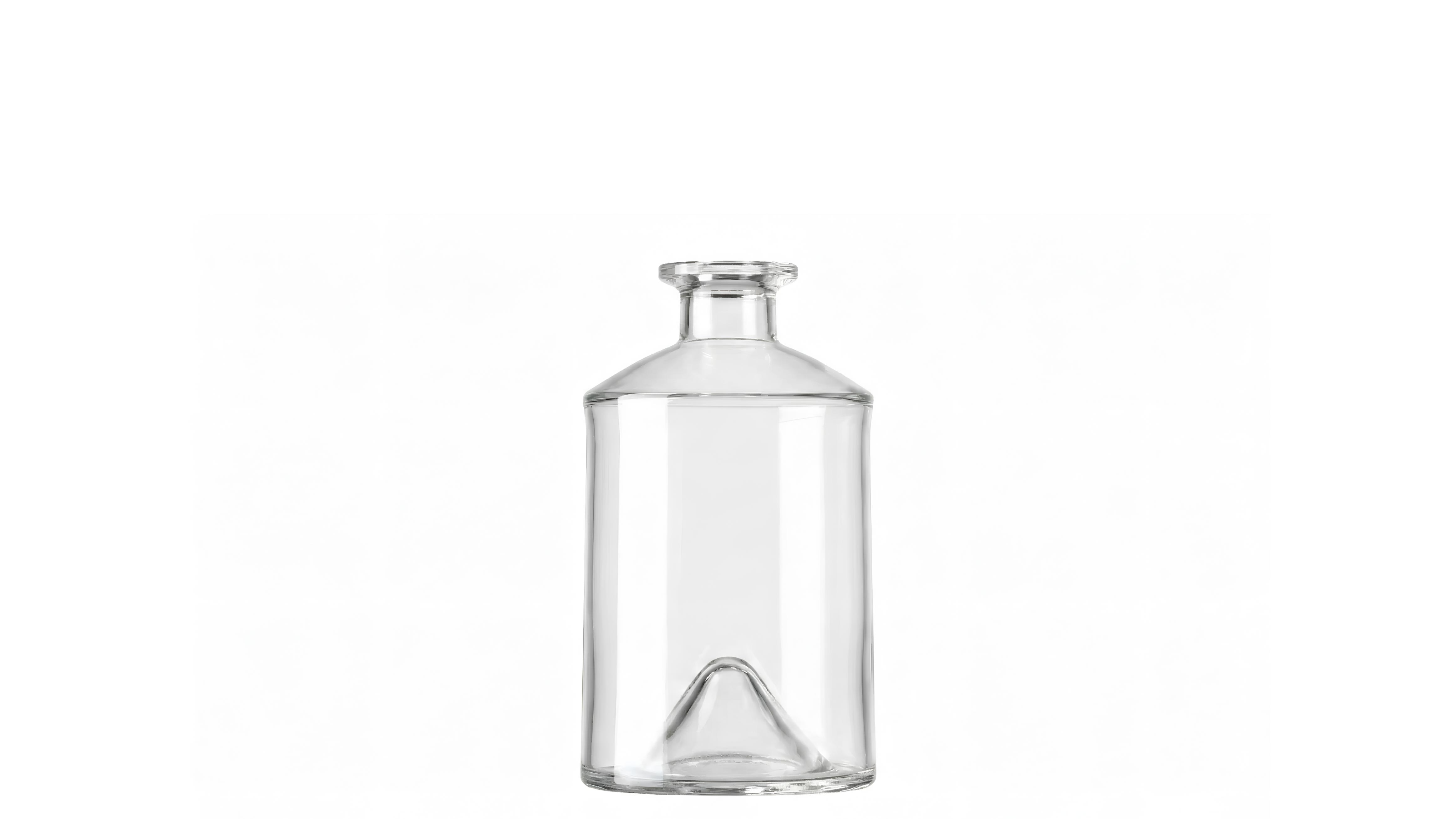 kouvelas oasis flint glass olive oil & spirits bottle 200 ml bar top closure