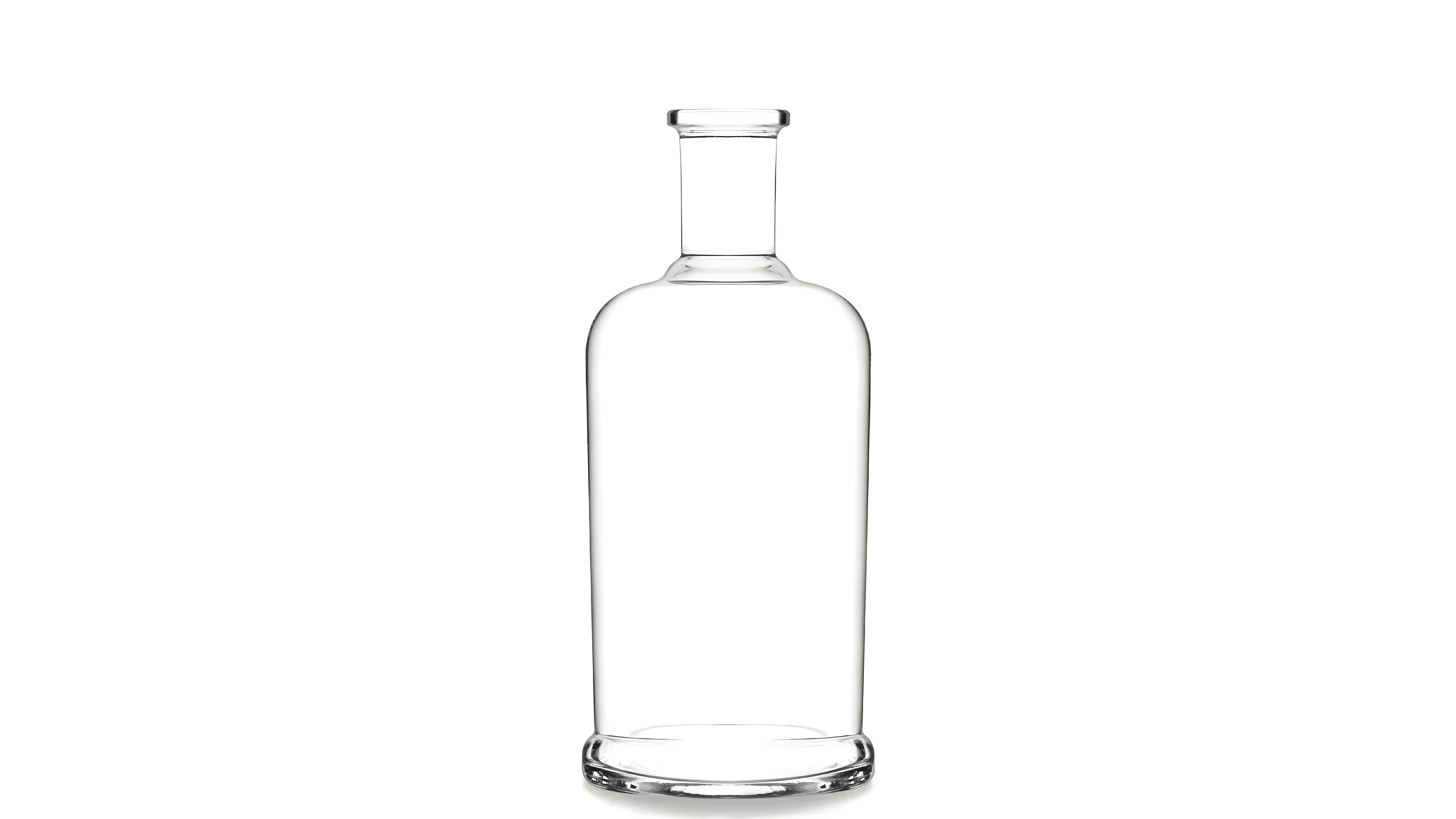 kouvelas origin flint glass olive oil & spirits bottle 500 ml bar top closure