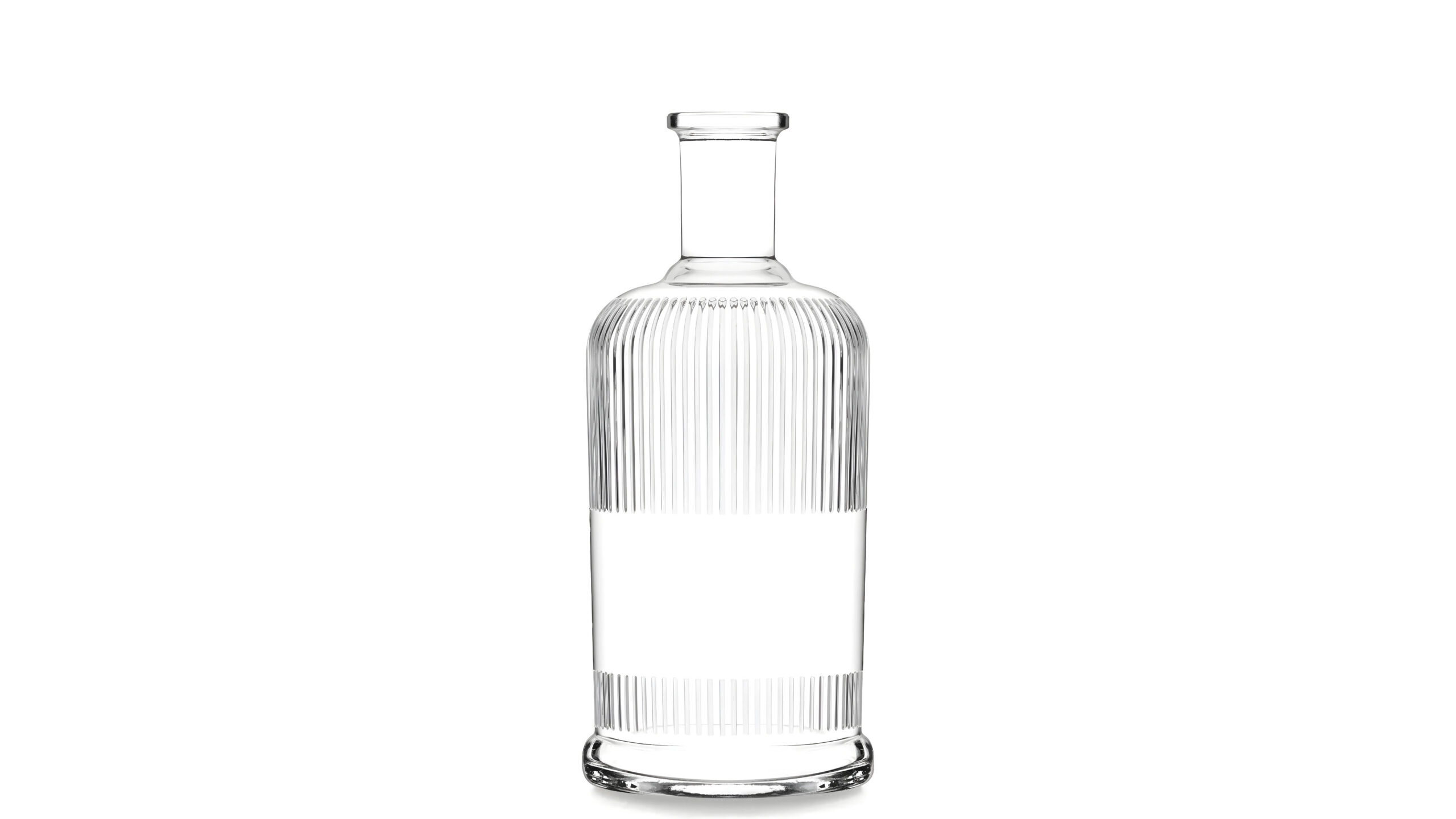kouvelas origin lines flint glass olive oil & spirits bottle 500 ml bar top closure