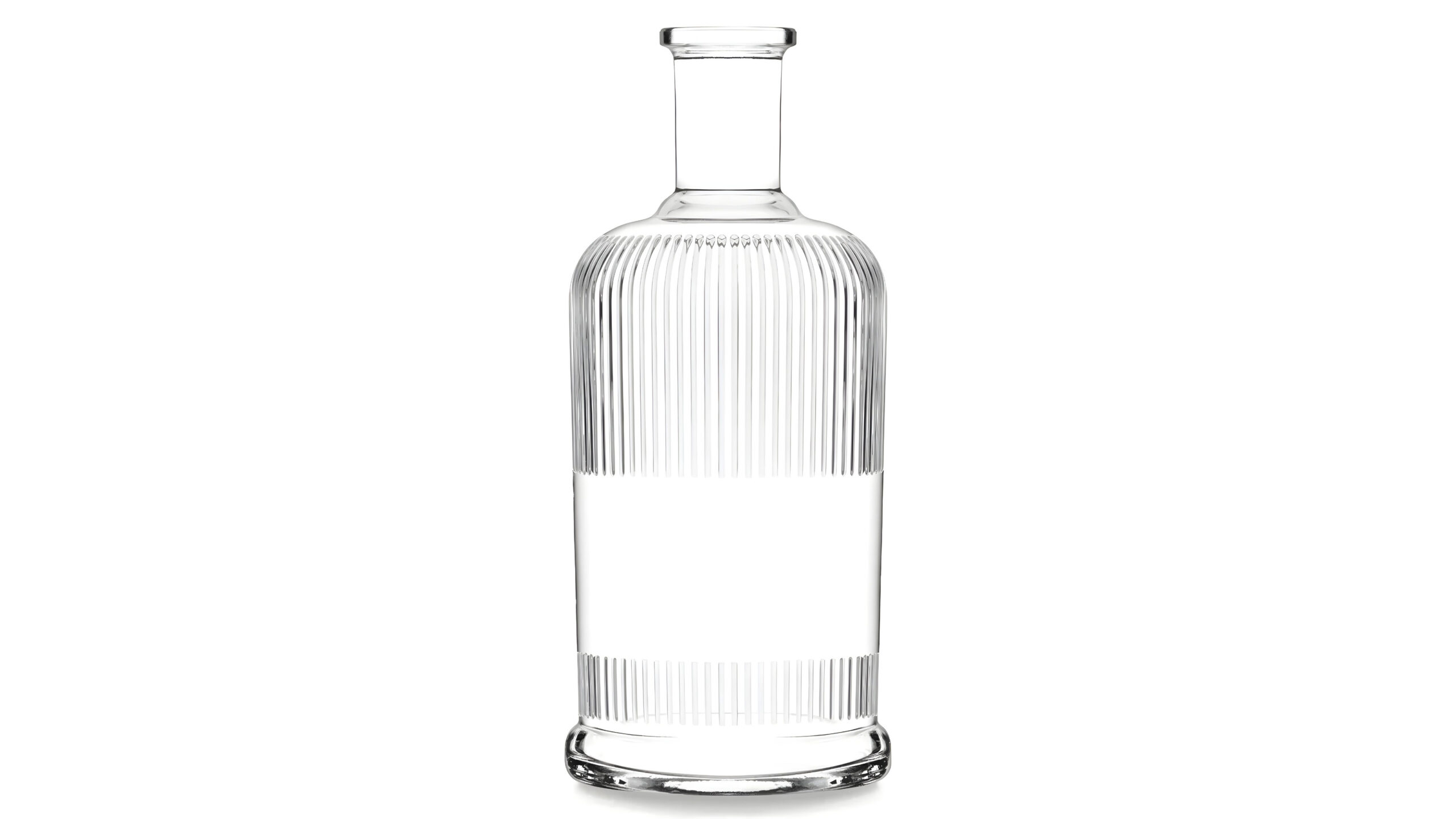 kouvelas origin lines flint glass olive oil & spirits bottle 700 ml bar top closure