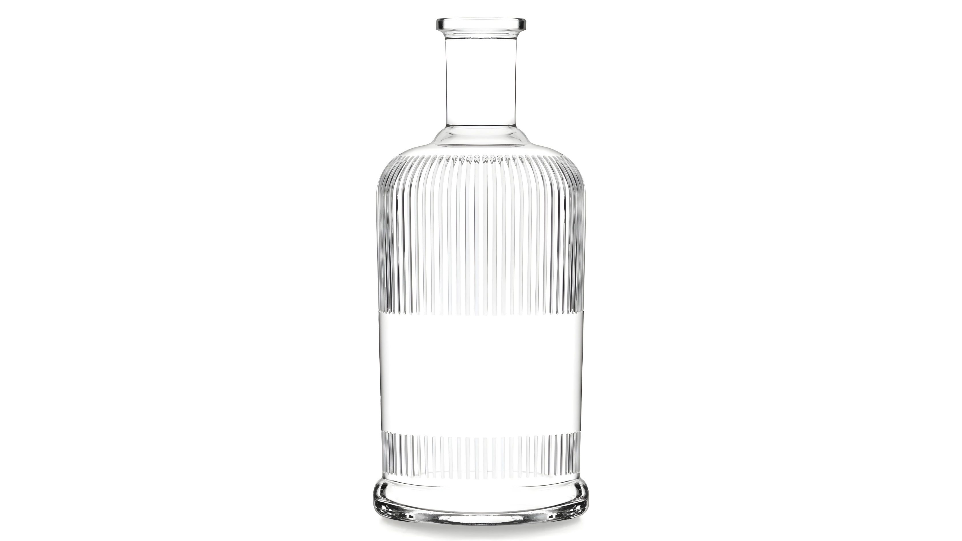 kouvelas origin lines flint glass olive oil & spirits bottle 700 ml bar top closure
