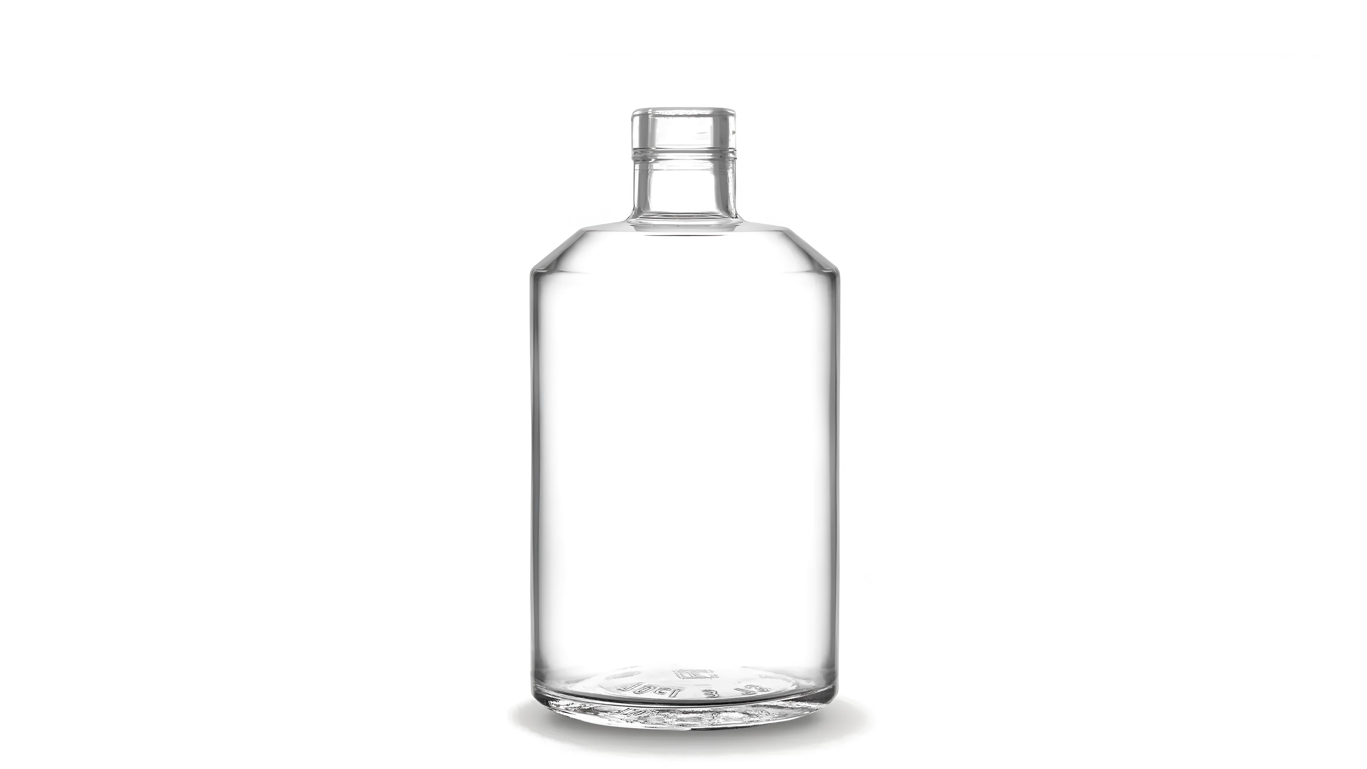 kouvelas chiara flint glass olive oil & spirits bottle 500 ml bar top closure