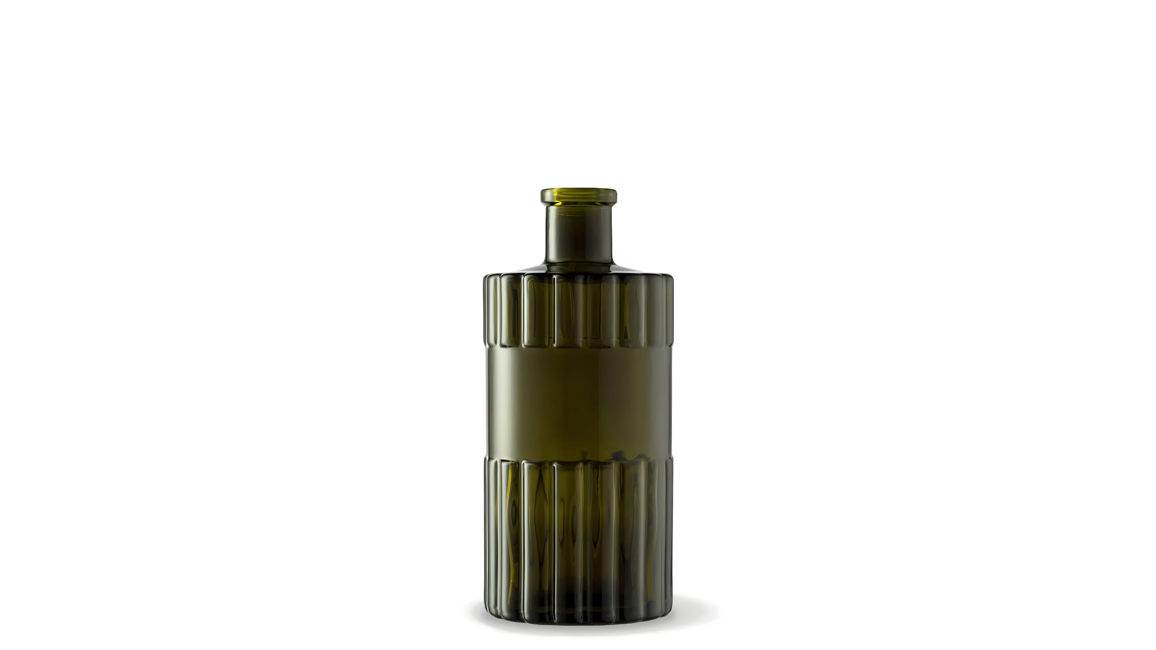 kouvelas deco antique green glass olive oil bottle 250 ml bar top closure