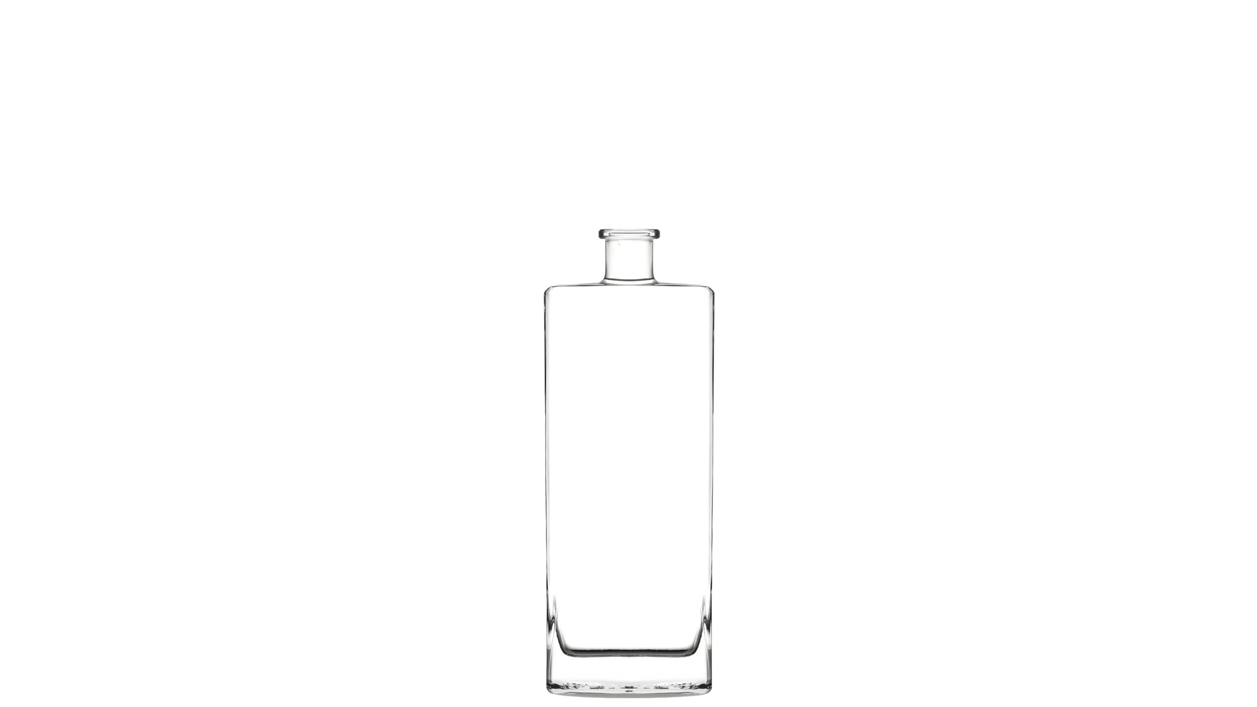 kouvelas genny flint glass olive oil & spirits bottle 200 ml bar top closure