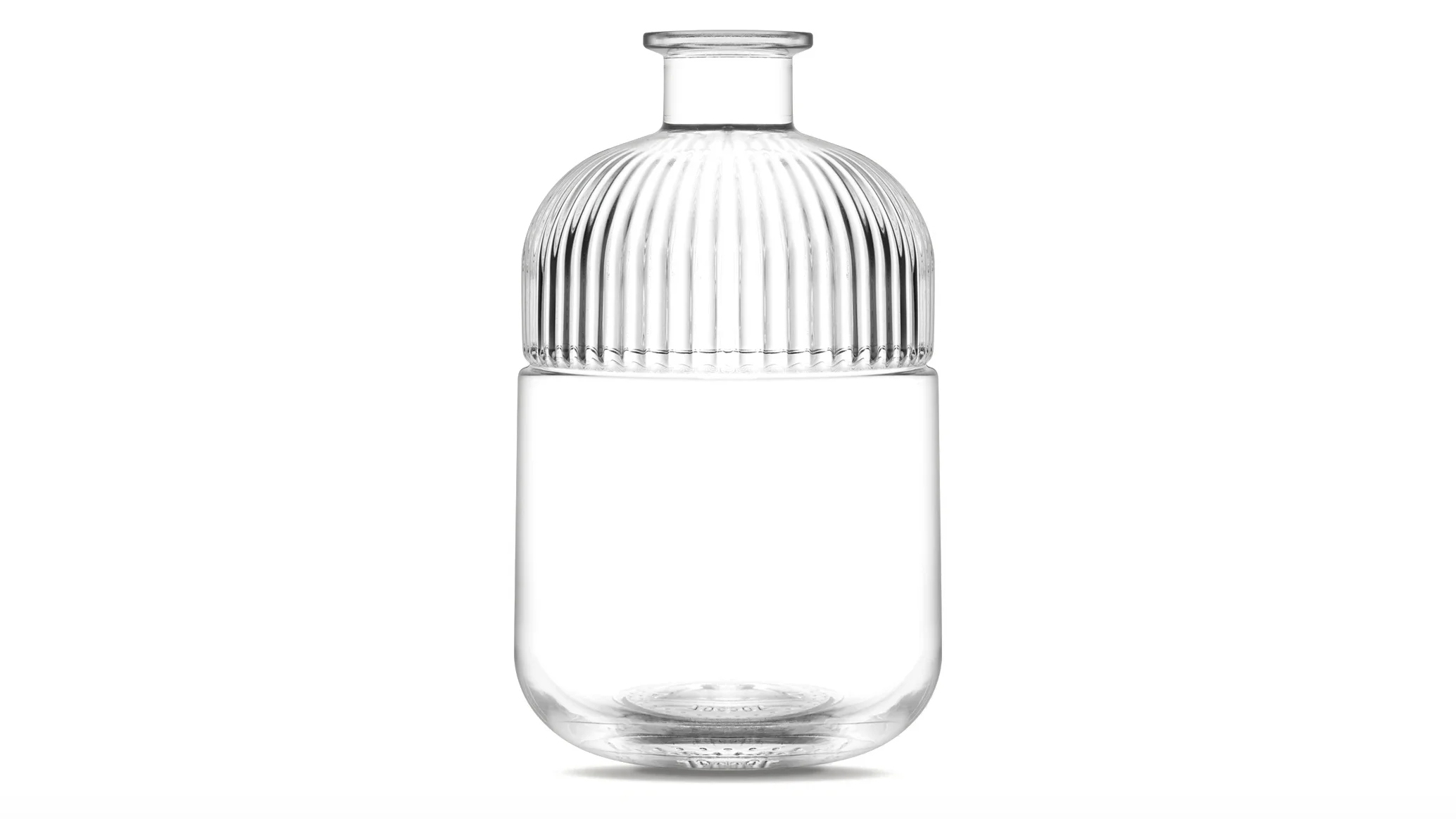 kouvelas macao flint glass olive oil & spirits bottle 700 ml bar top closure