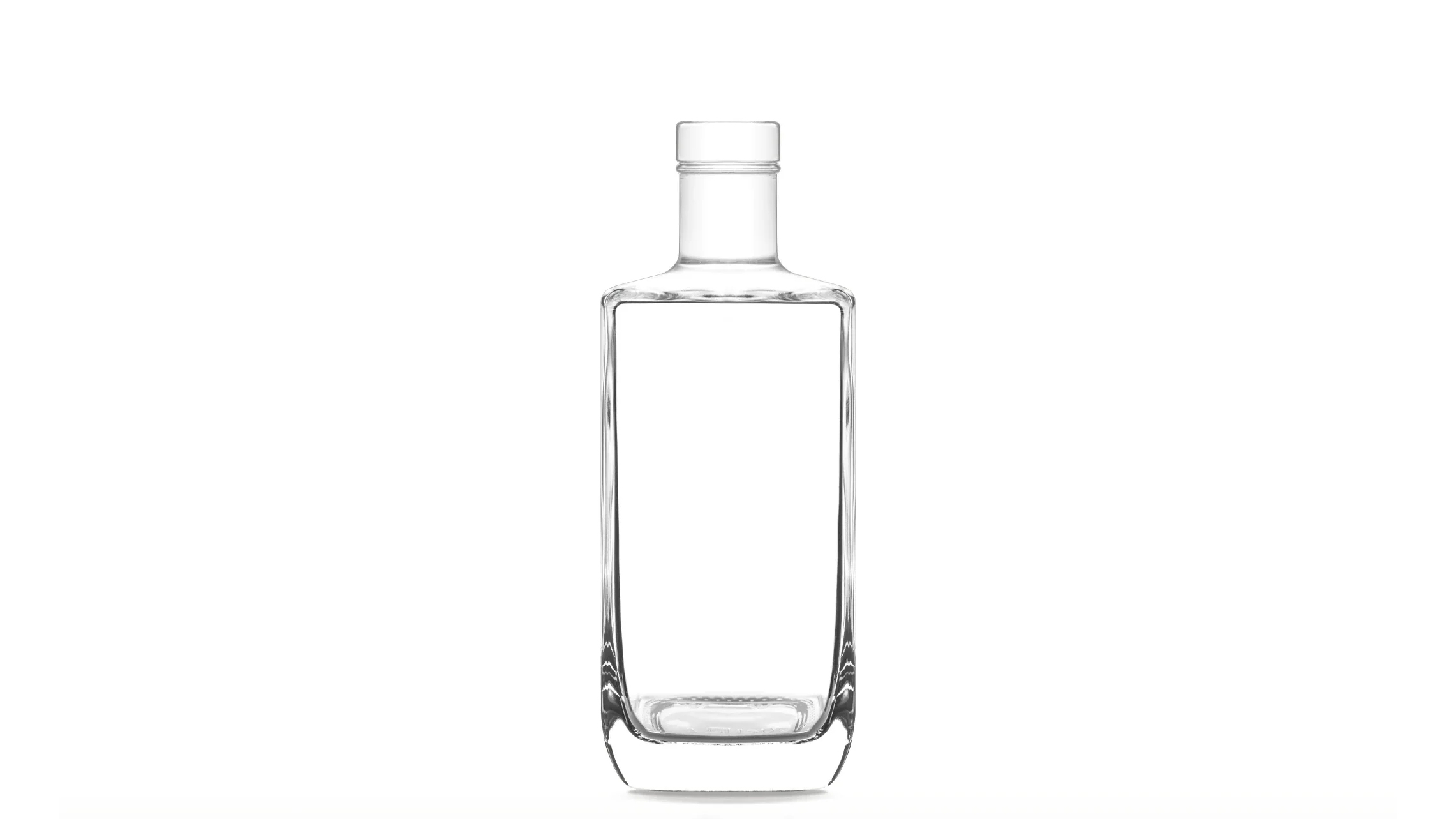 kouvelas meili quadra flint glass olive oil & spirits bottle 500 ml bar top closure