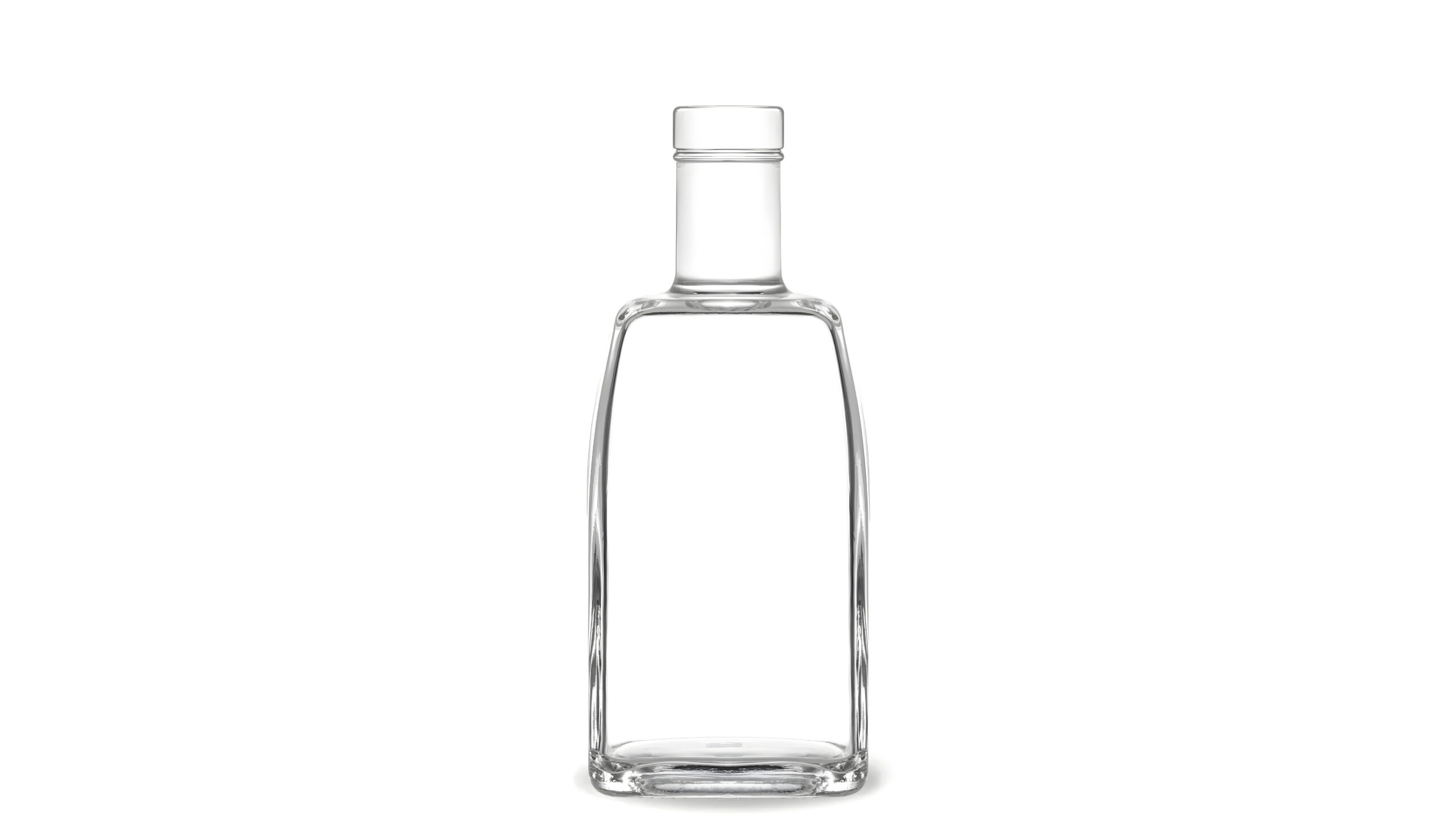 kouvelas natura quadra flint glass olive oil & spirits bottle 500 ml bar top closure