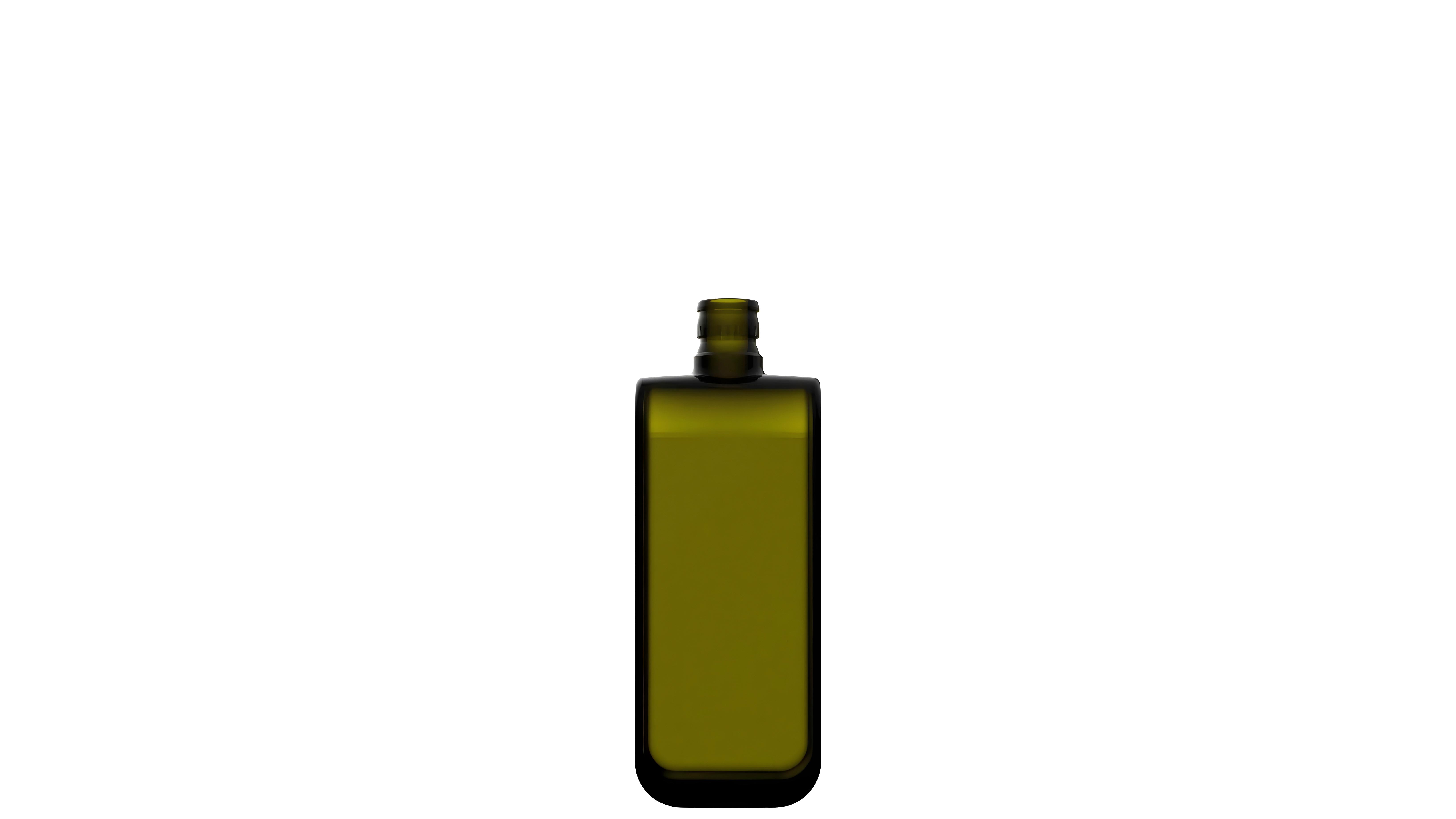 kouvelas oliana top antique green glass olive oil bottle 250 ml guala closure