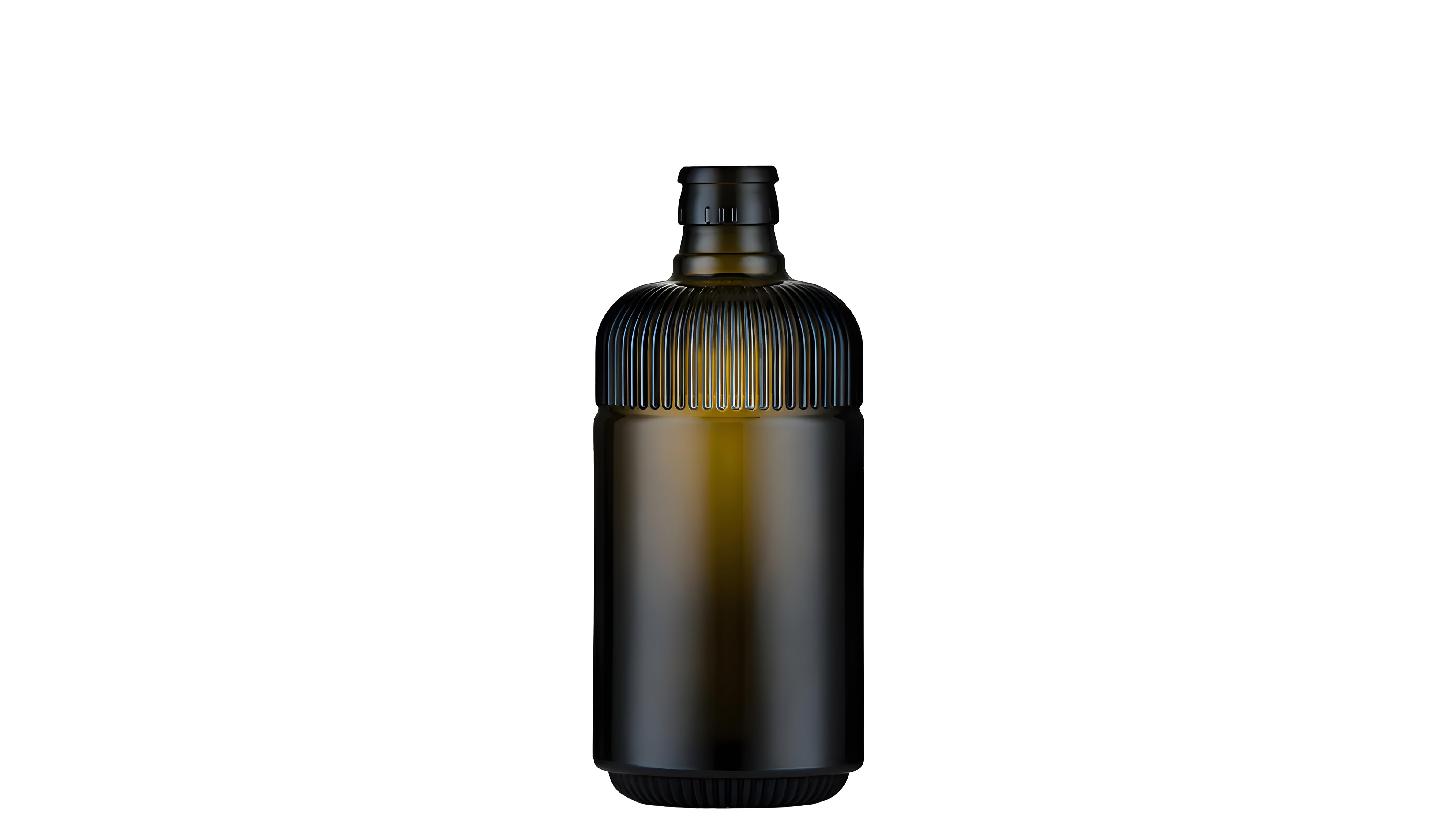 kouvelas riviera olio lines top antique green glass olive oil bottle 500 ml guala closure