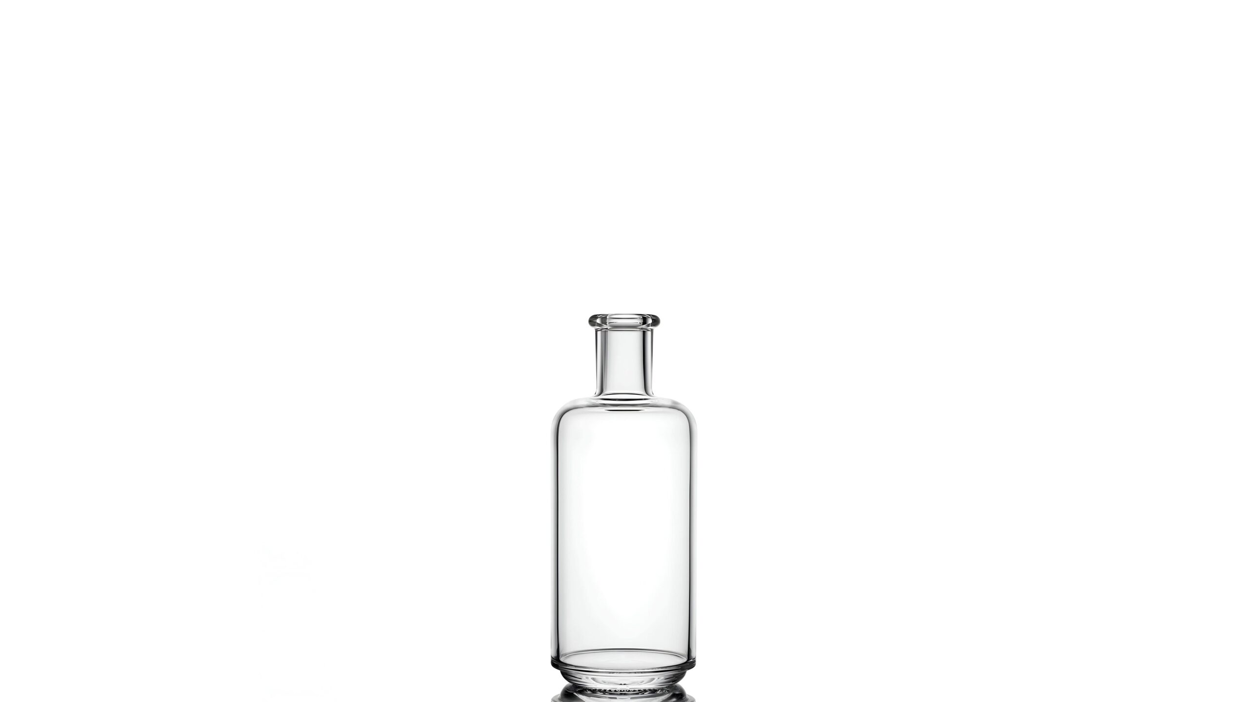 kouvelas riviera premiere flint glass olive oil & spirits bottle 100 ml bar top closure