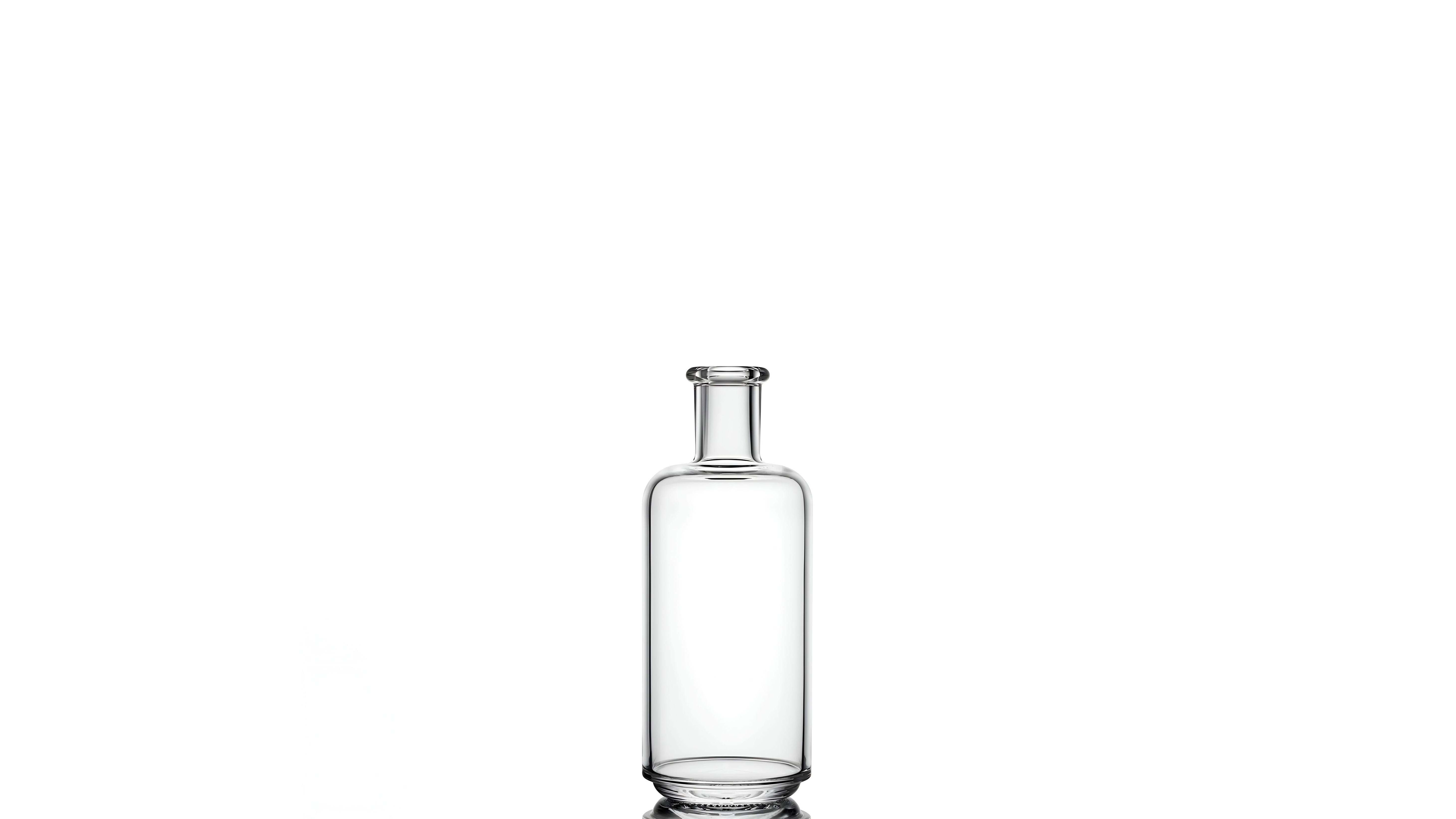 kouvelas riviera premiere flint glass olive oil & spirits bottle 100 ml bar top closure