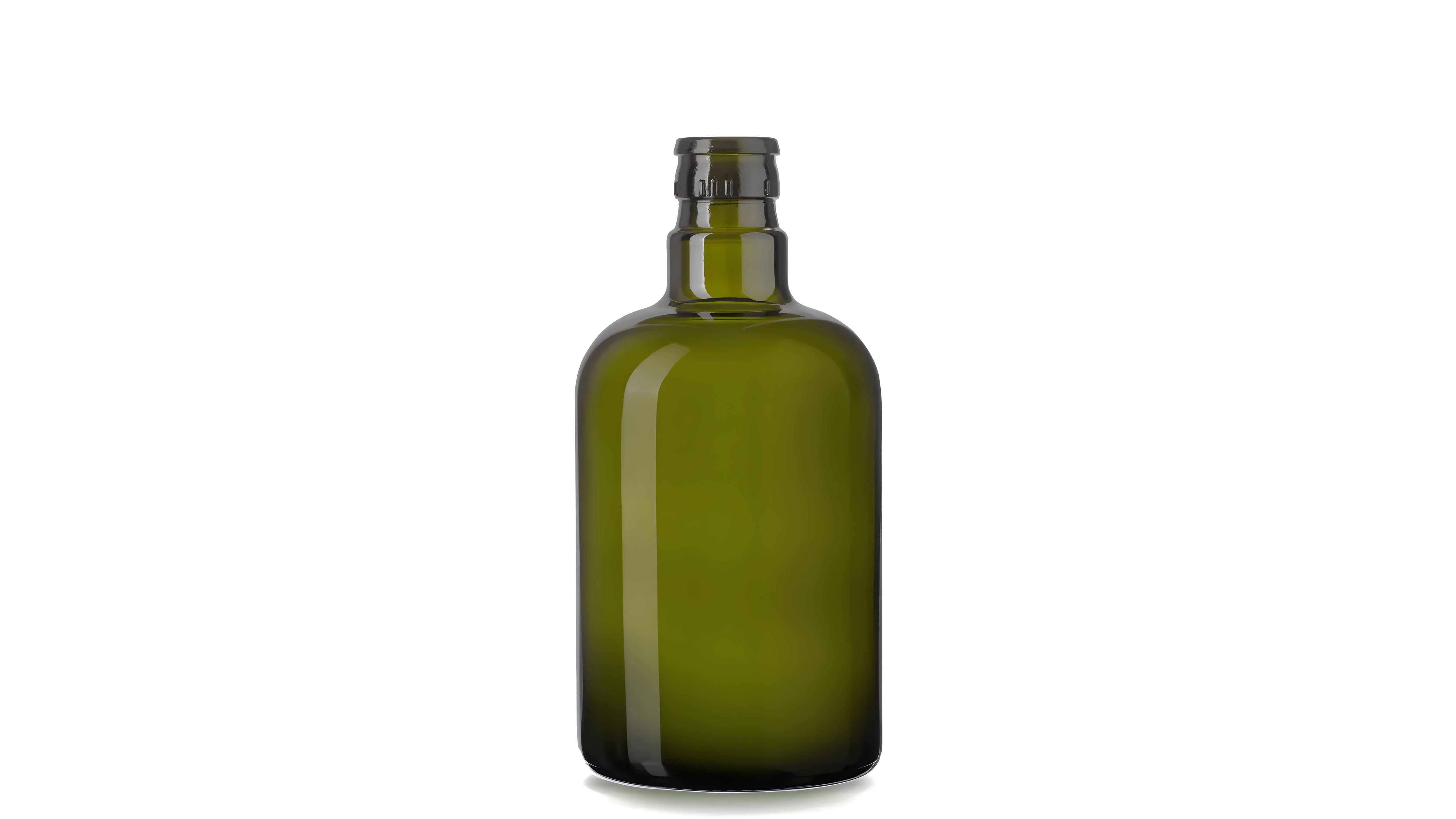 kouvelas ulivo top antique green glass olive oil bottle 500 ml guala closure