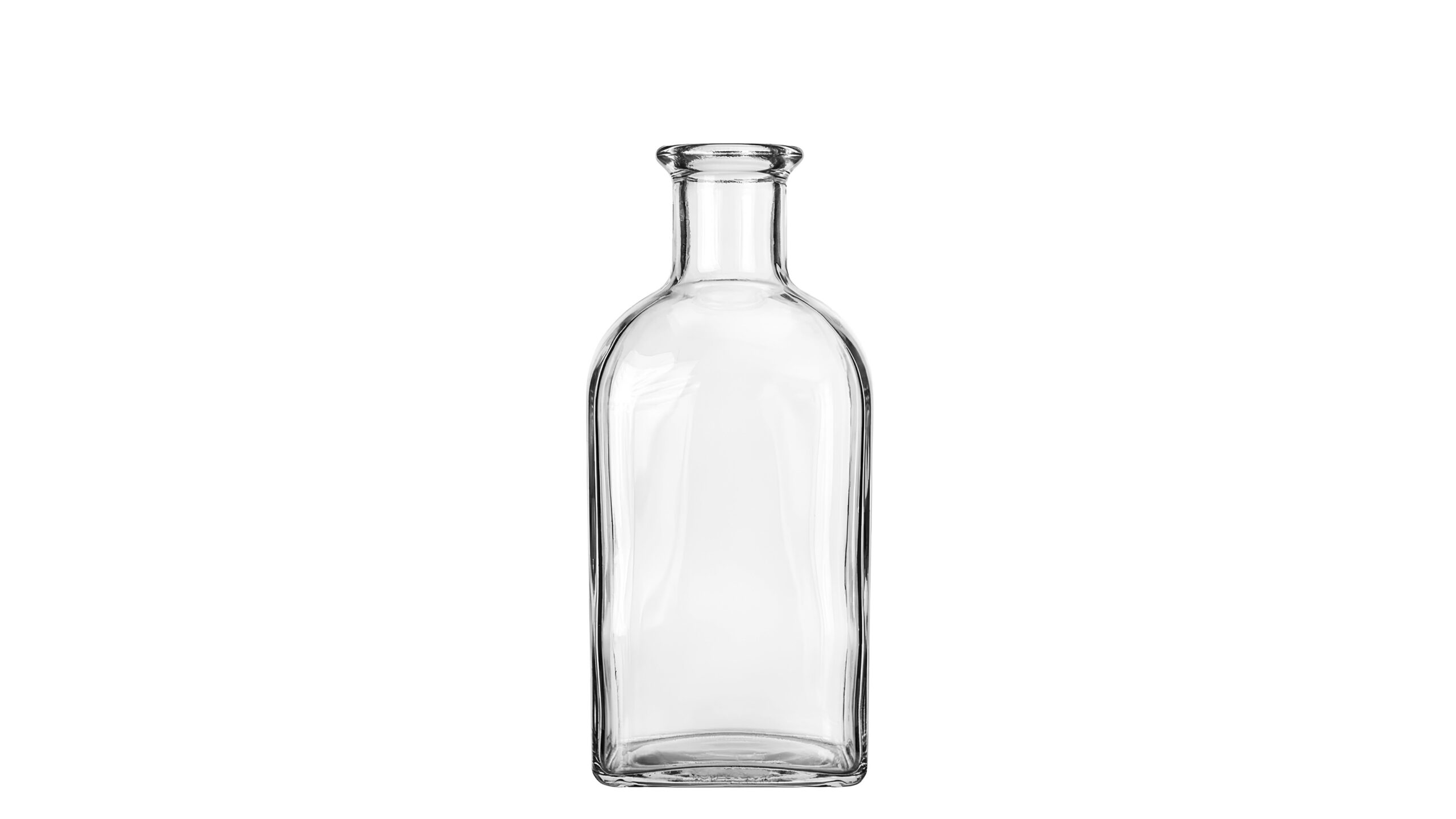 kouvelas vecchia farmacia quadra flint glass olive oil & spirits bottle 500 ml bar top closure