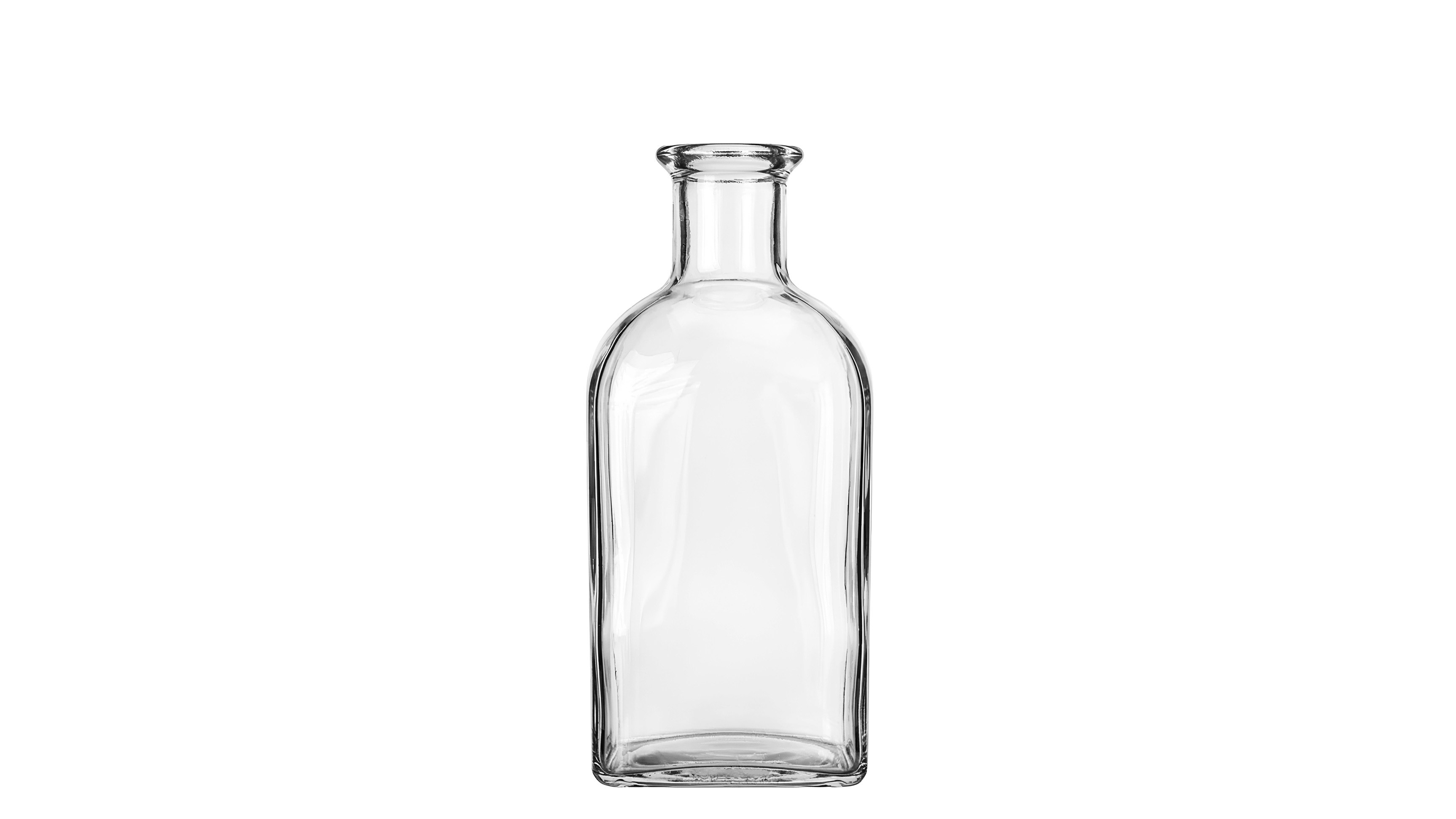 kouvelas vecchia farmacia quadra flint glass olive oil & spirits bottle 500 ml bar top closure