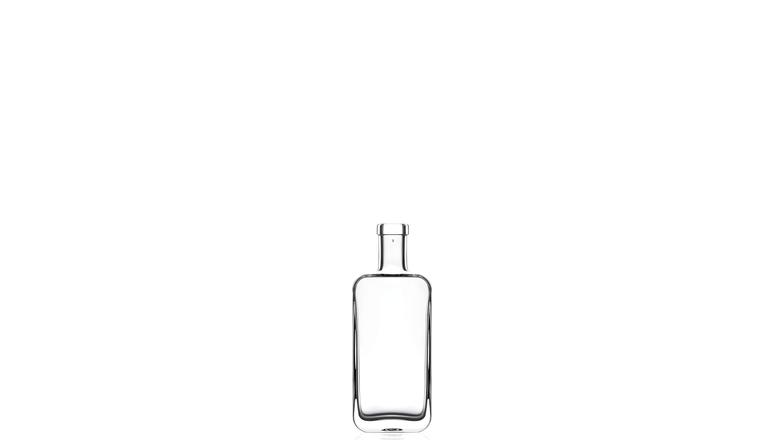 kouvelas gardi flint glass olive oil & spirits bottle 100 ml bar top closure