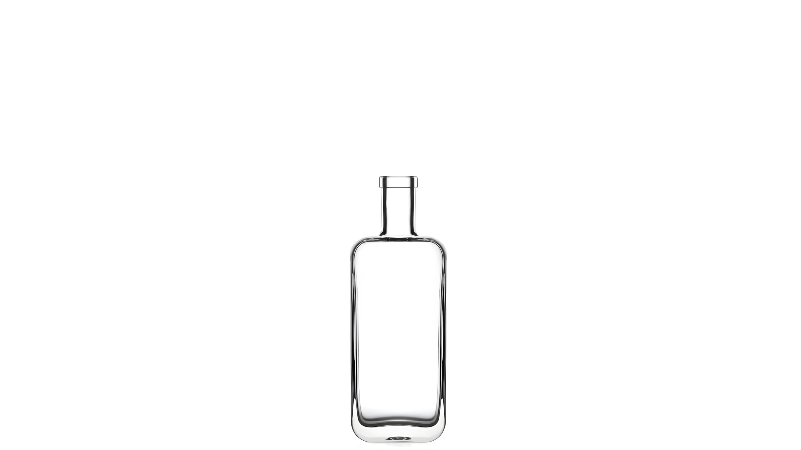 kouvelas gardi flint glass olive oil & spirits bottle 200 ml bar top closure