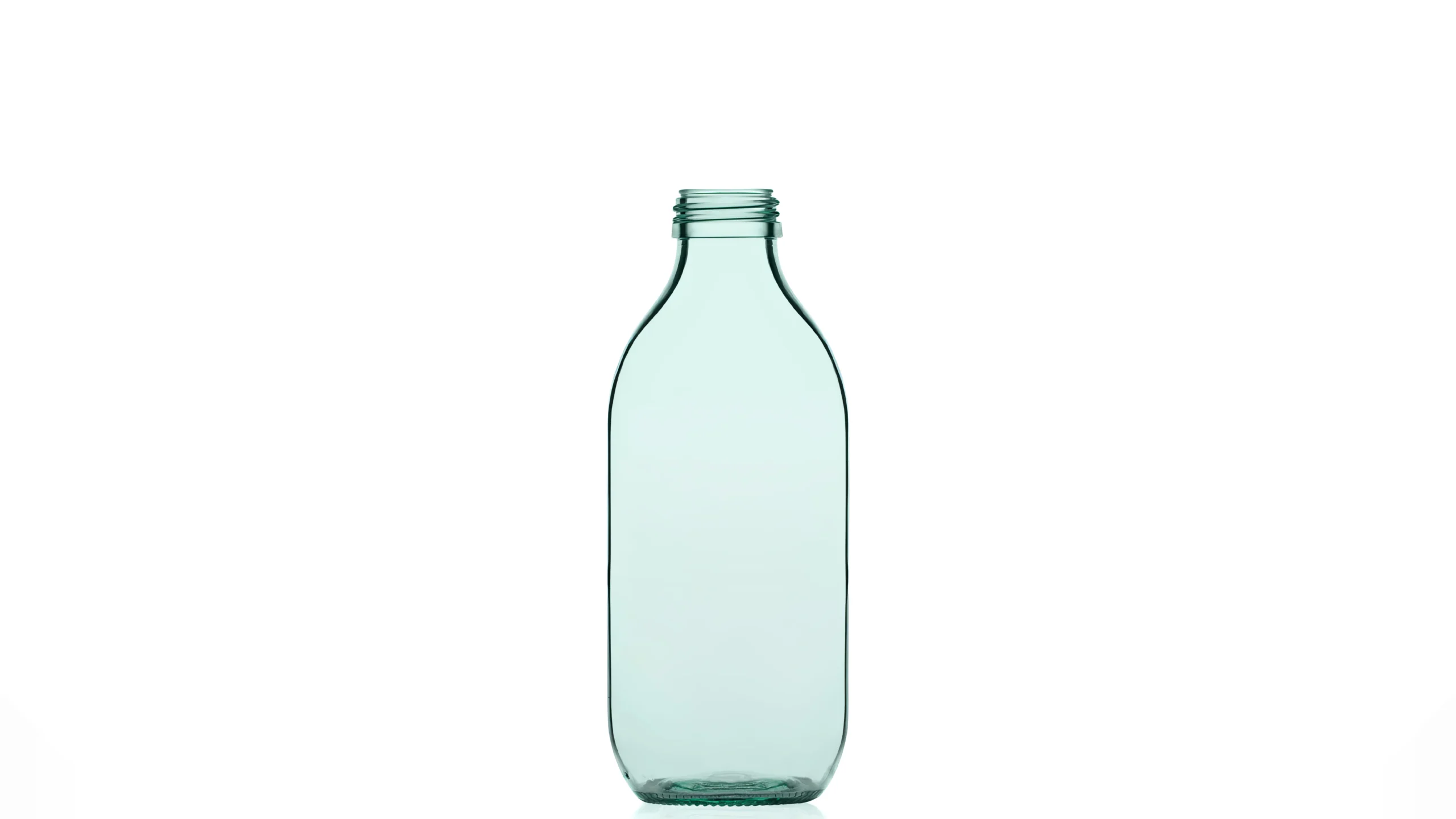 kouvelas quadra flint glass water & juices bottle 500 ml screw type closure