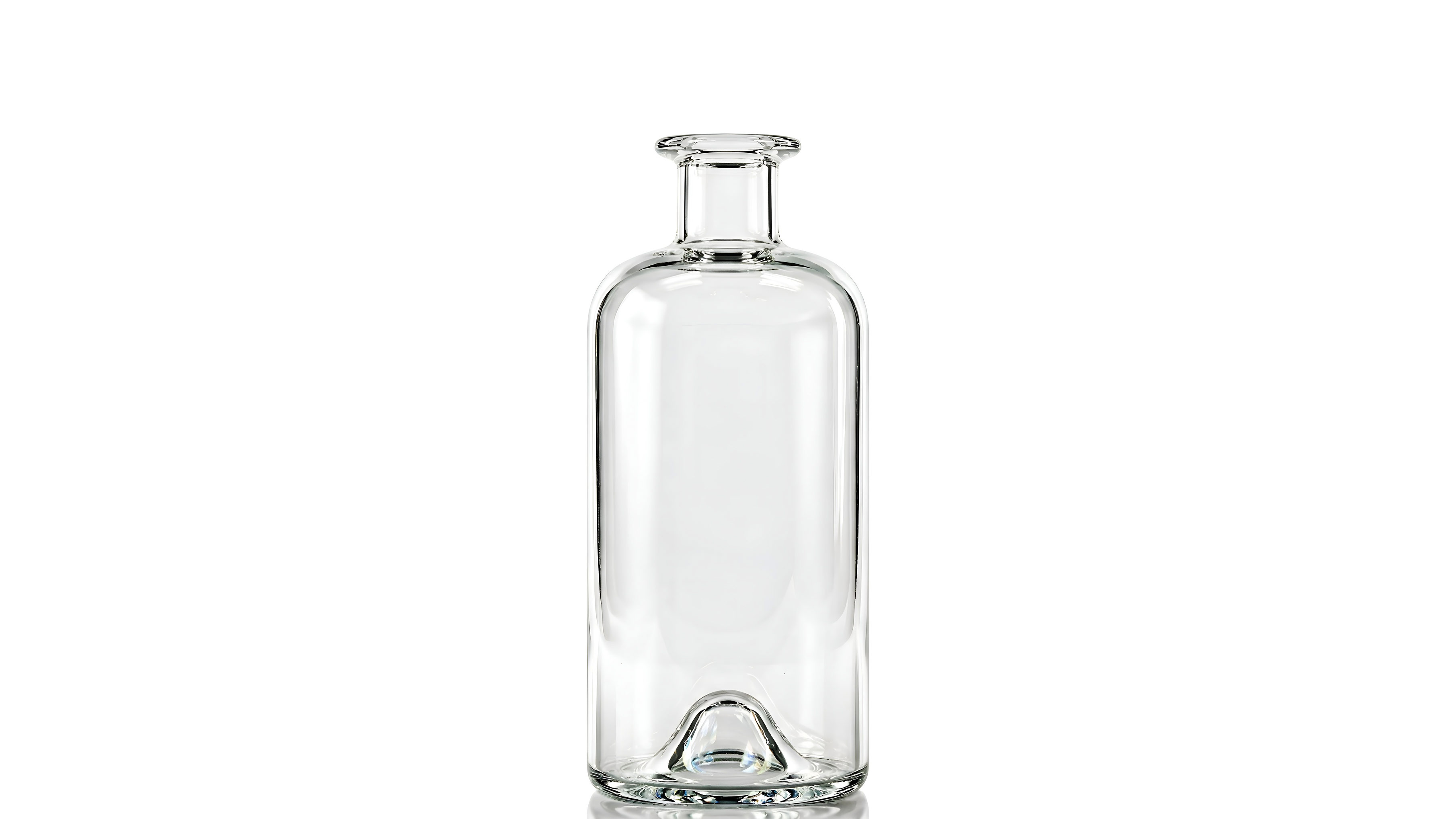 kouvelas antiqua tonda flint glass olive oil & spirits bottle 500 ml bar top closure