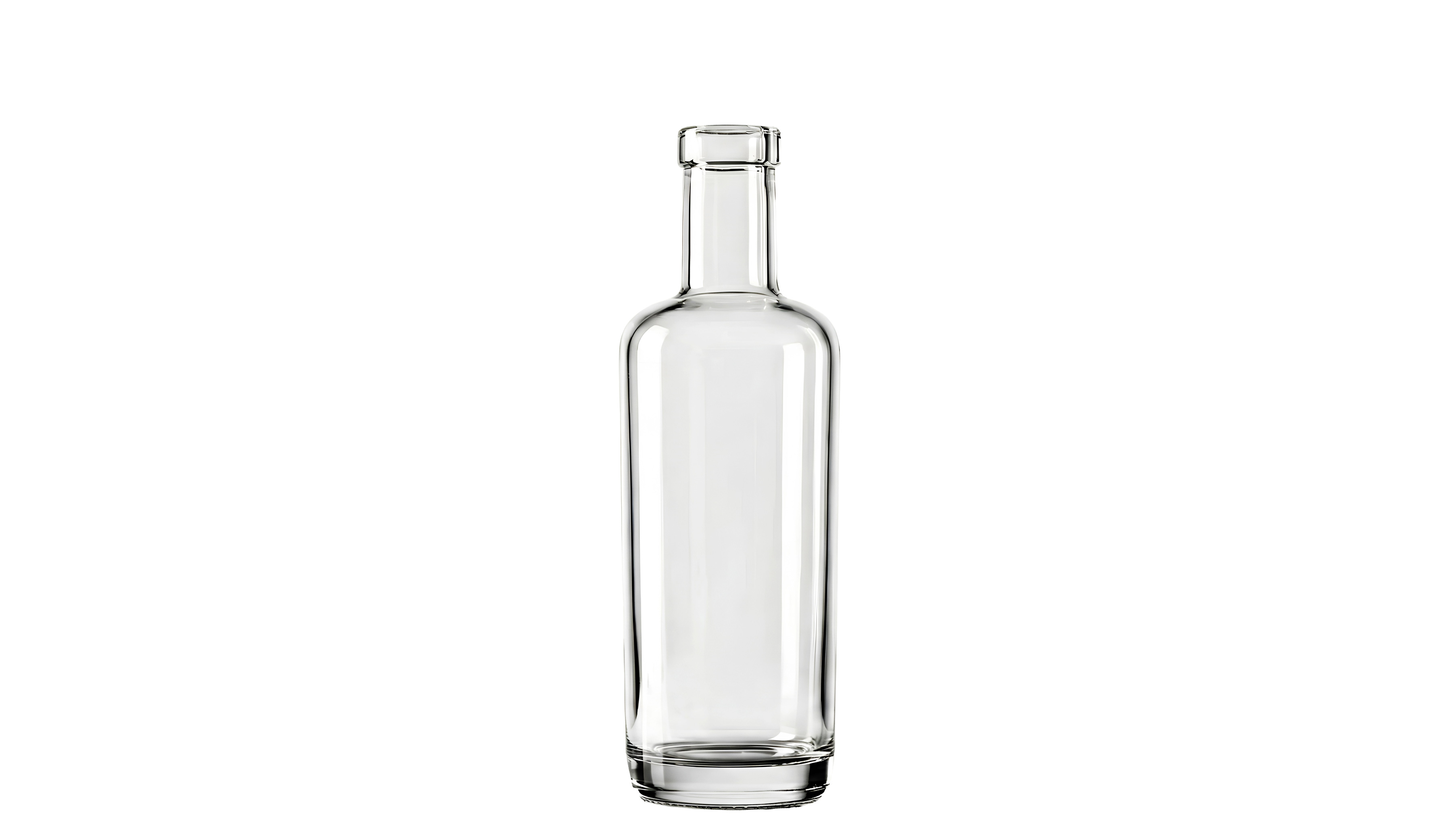 kouvelas oxygen flint glass olive oil & spirits bottle 500 ml bar top closure