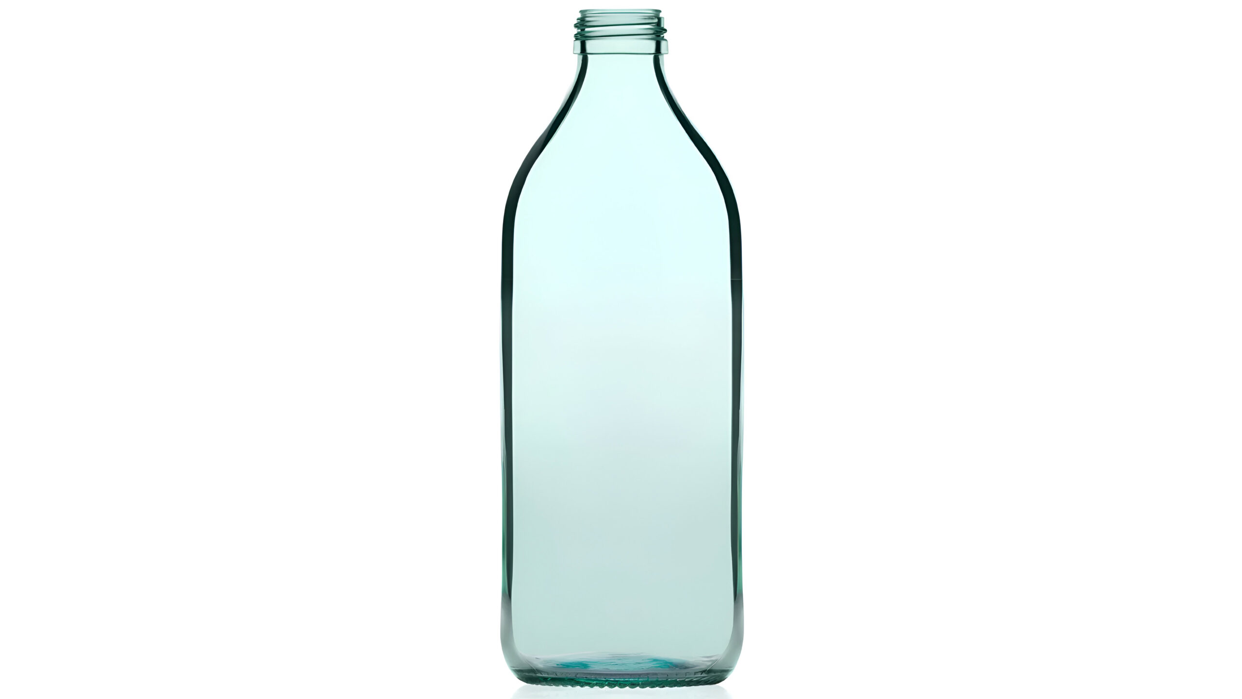 kouvelas quadra flint glass water & juices bottle 1000 ml screw type closure