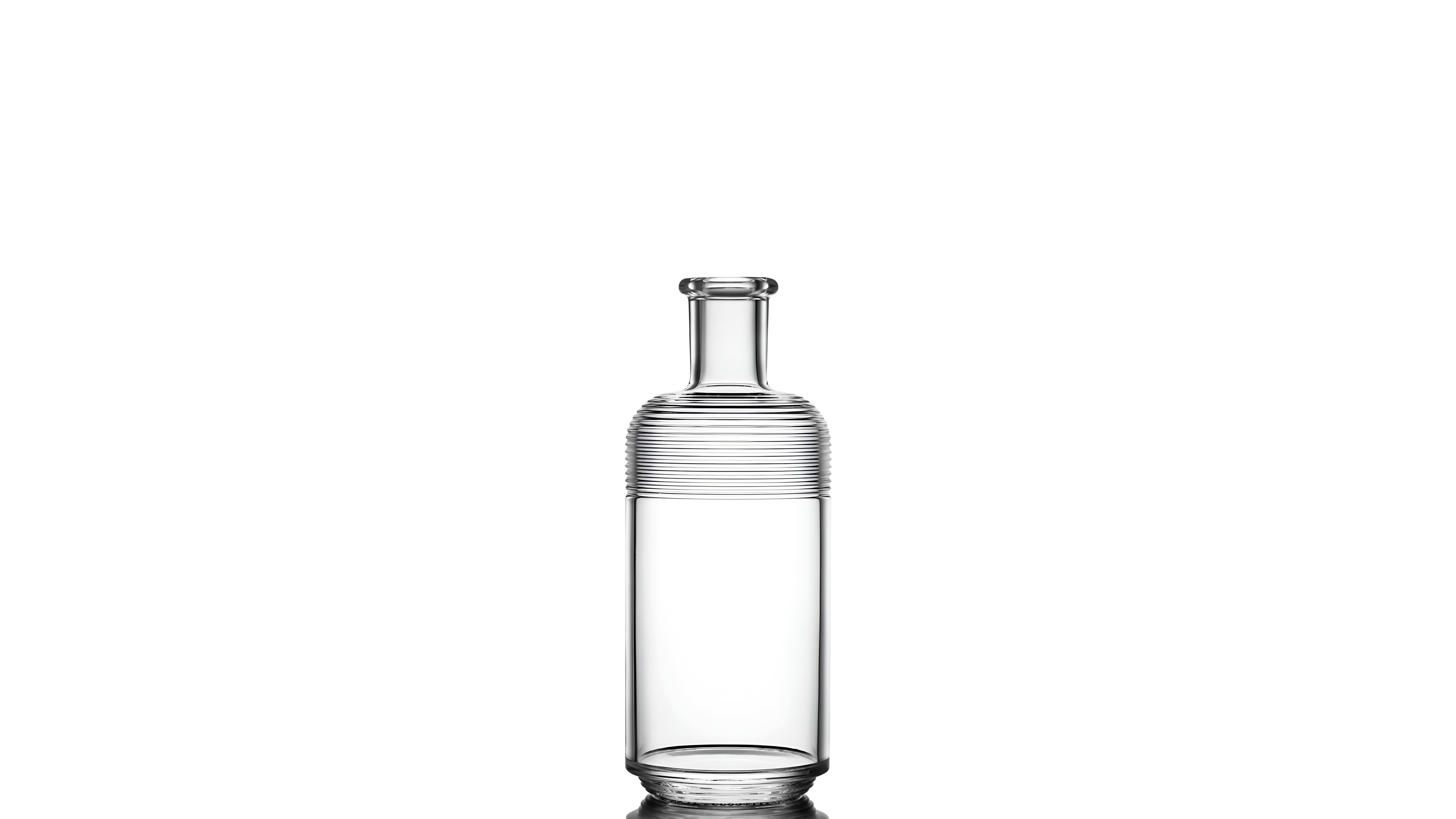 kouvelas riviera rings extra flint glass olive oil & spirits bottle 200 ml bar top closure