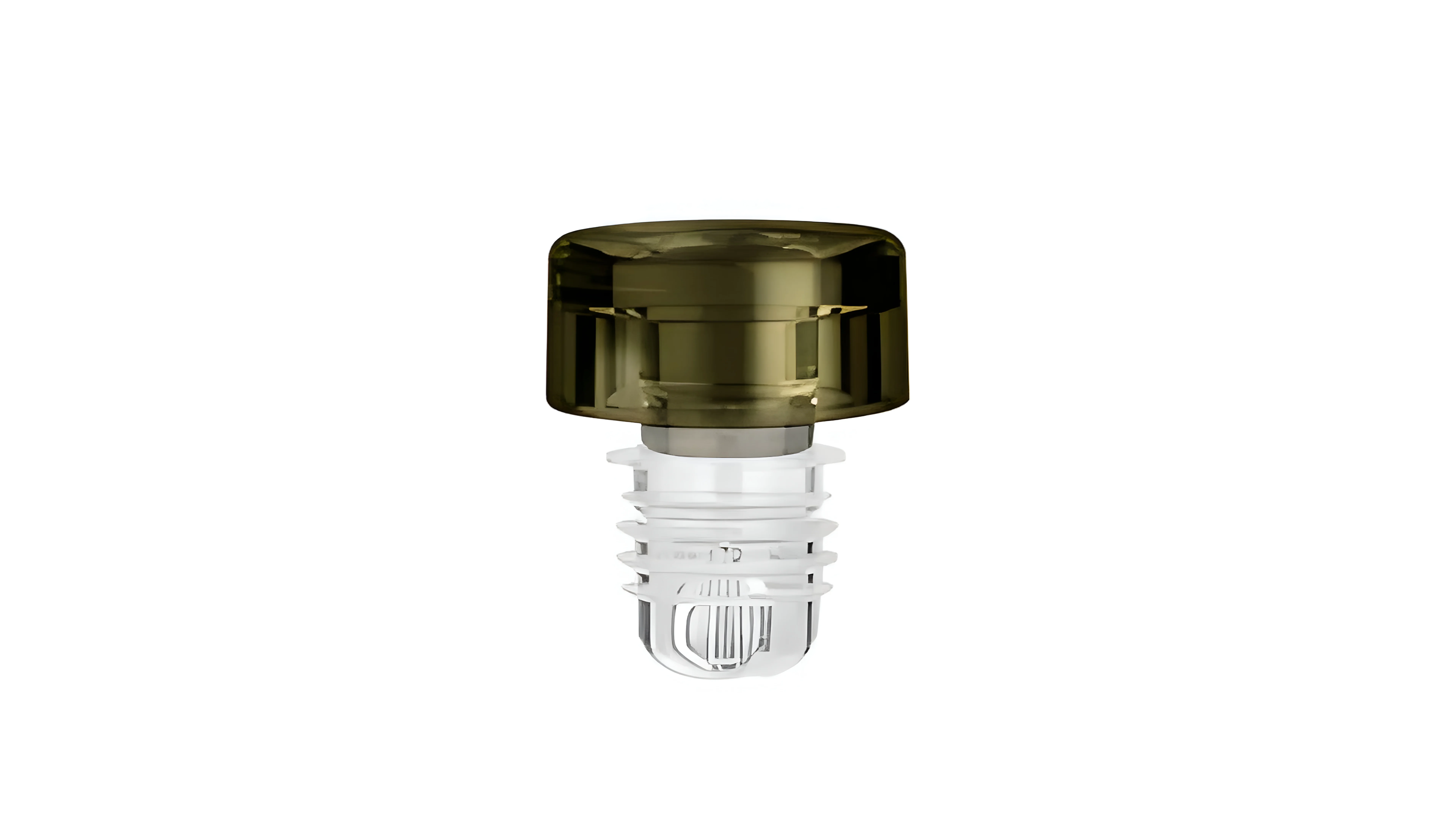 kouvelas elitecap n-fill crystal t top closure with transparent pourer green olive color 1