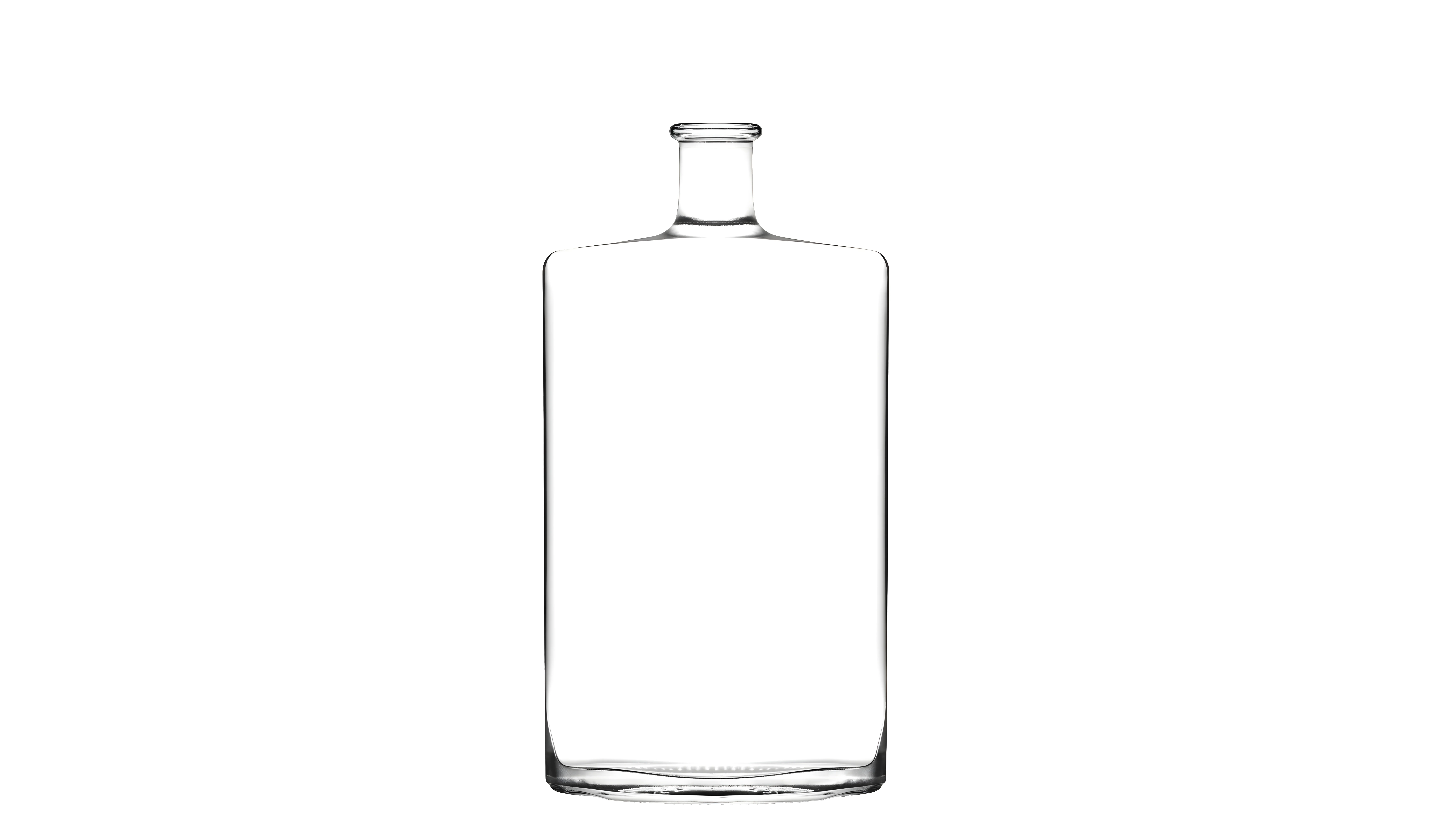 kouvelas tarquinia quadra flint glass olive oil & spirits bottle 500 ml bar top closure
