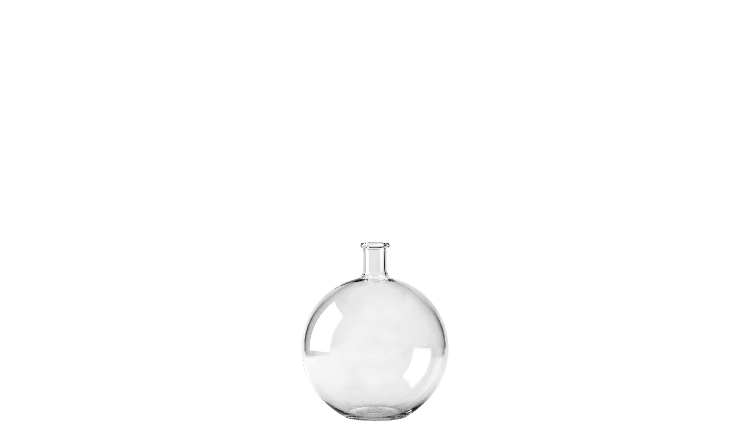 kouvelas flaminia flint glass olive oil & spirits bottle 40 ml bar top closure