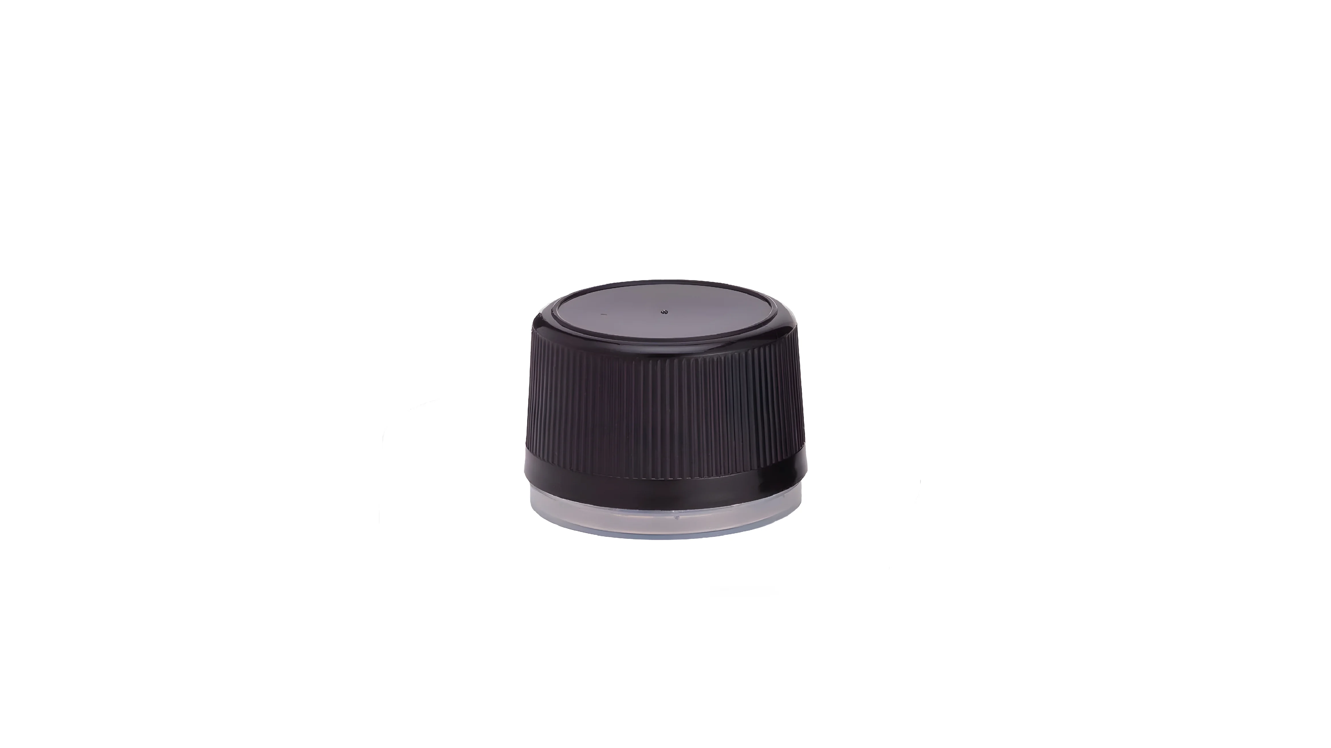kouvelas black color pre threaded plastic safety cap pp28 1